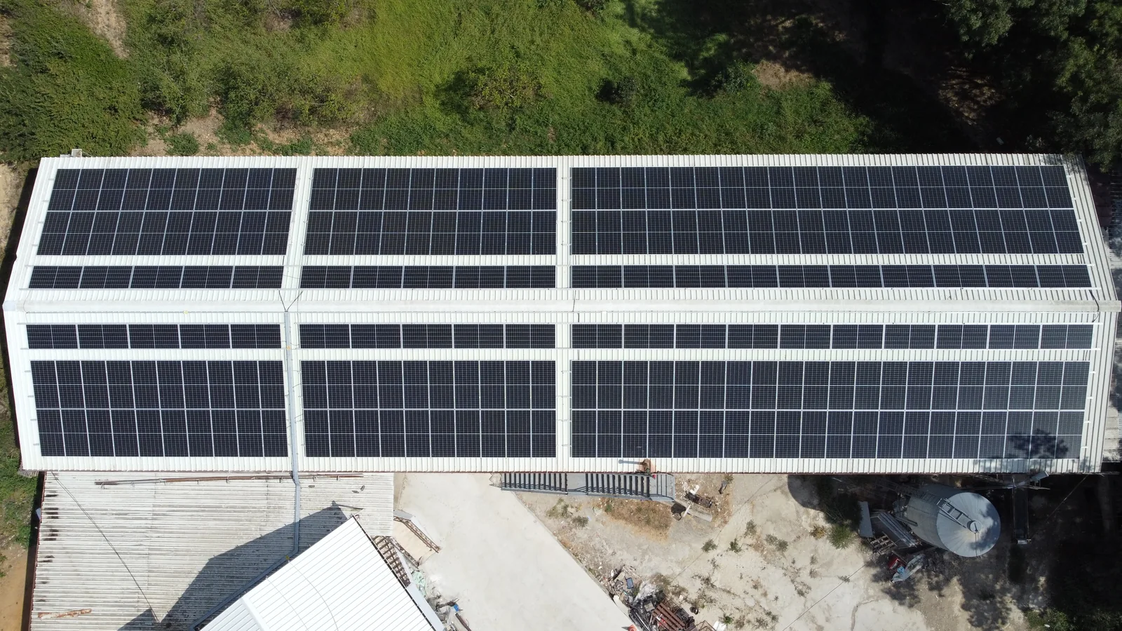 Rooftop PV module arrays at the Kandıra Egg Production Facilities